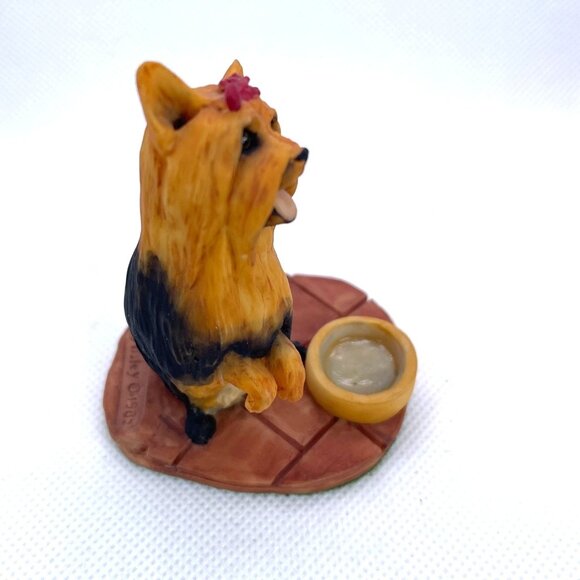 Yorkshire Terrier Dog Aynsley MasterCraft Yorkie Pup Hand Painted UK England VTG - Picture 6 of 9